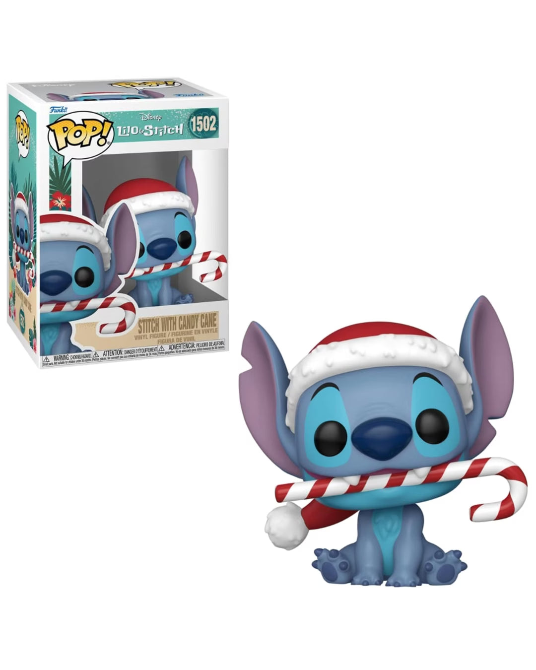 Lilo and Stitch Stitch with Candy Cane Holiday Funko POP! Vinyl