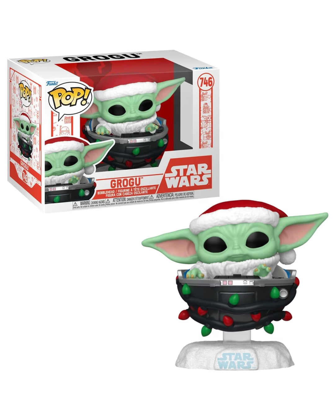 Star Wars The Mandalorian Grogu Pram Holiday Funko POP! Vinyl