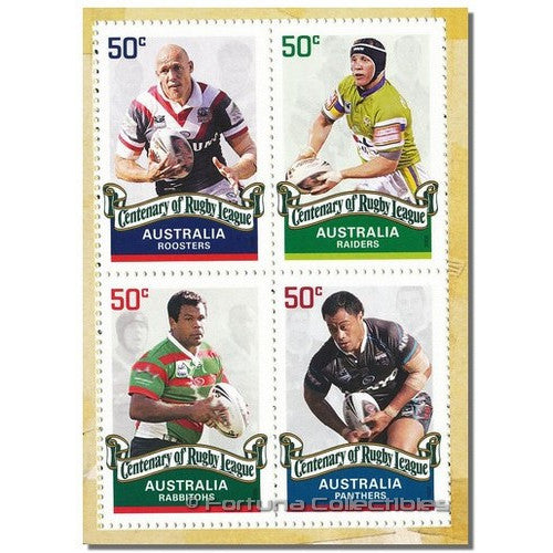 2008 $1 Centenary of Rugby Coin & Stamp Prestige Booklet