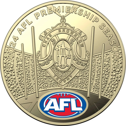 2024 $1 AFL Coloured Proof 2 Coin Set