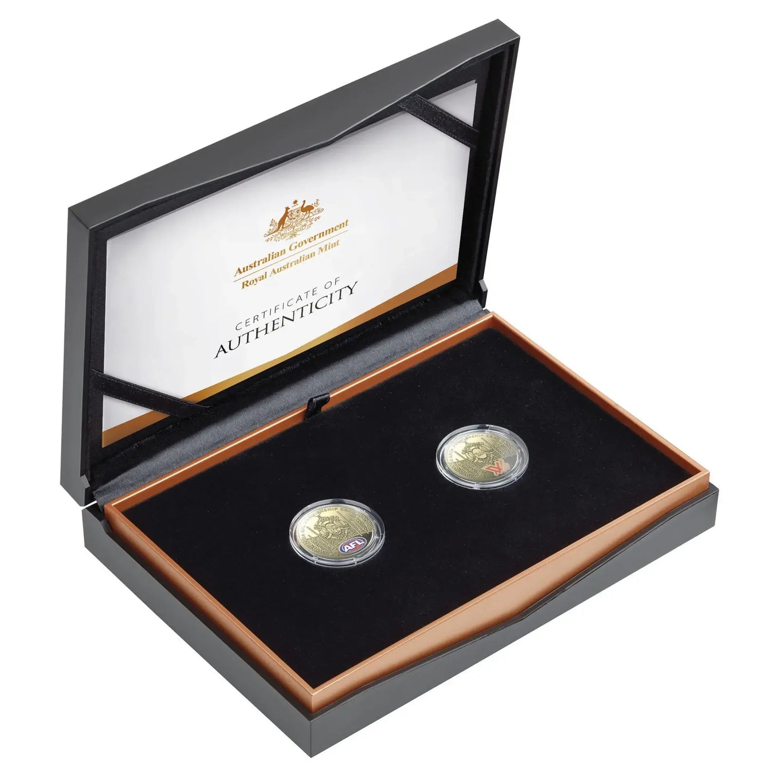 2024 $1 AFL Coloured Proof 2 Coin Set
