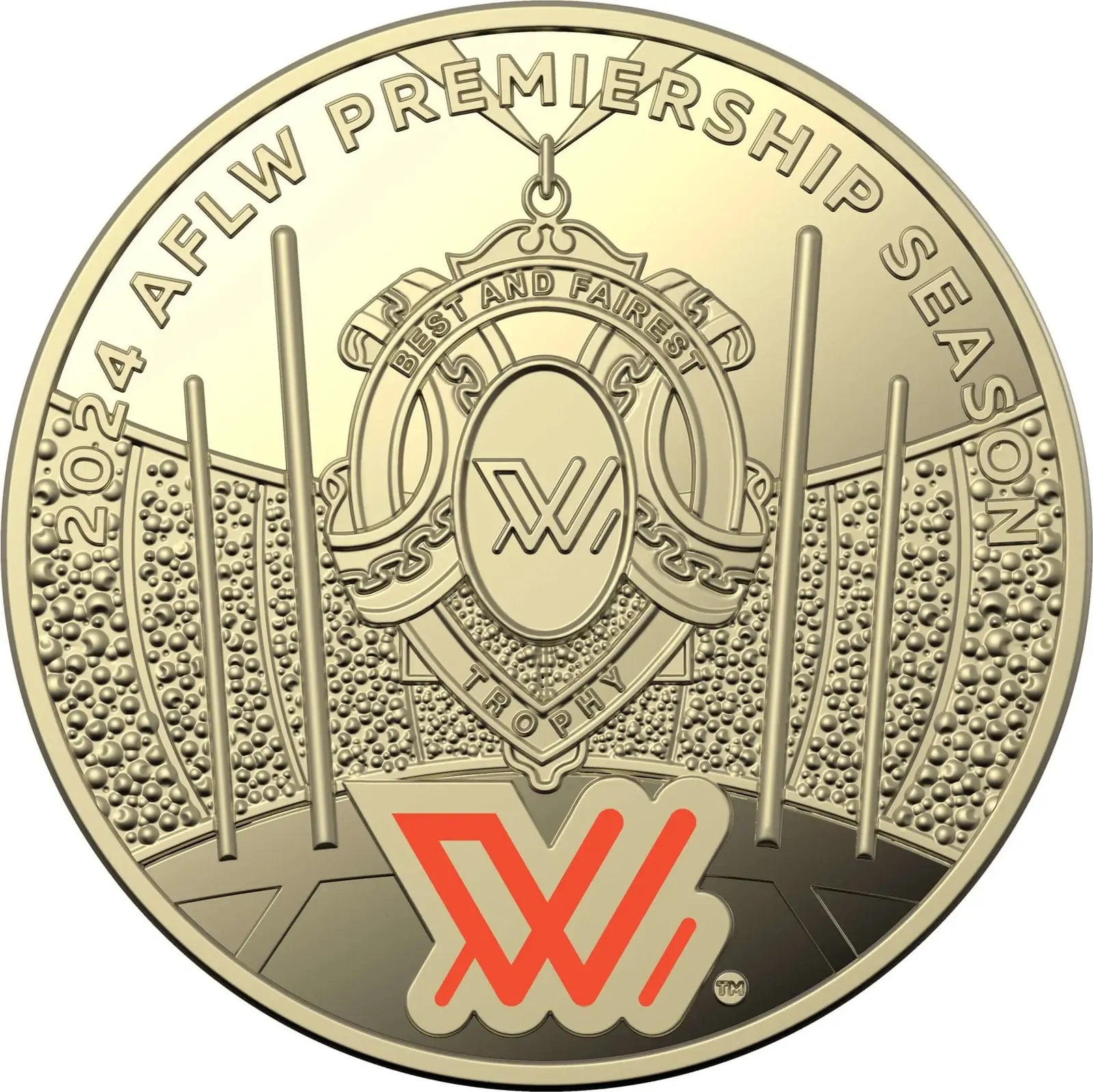 2024 $1 AFL Coloured Proof 2 Coin Set
