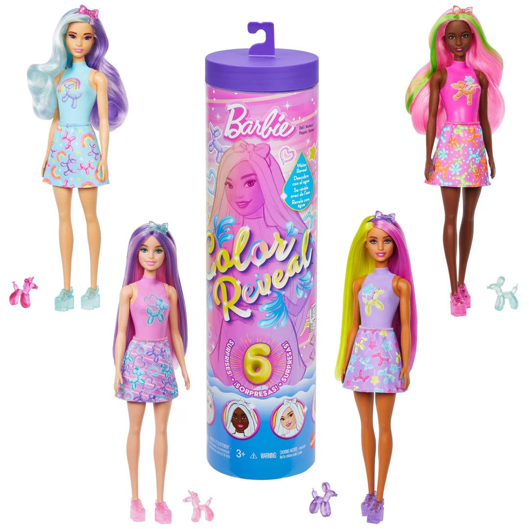 Barbie Color Reveal Balloon Animals Series Doll & Accessories - Assorted