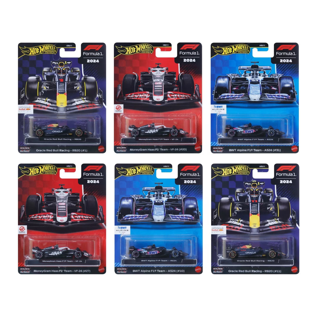 Hot Wheels Premium Die-Cast Formula 1 Race Car - Assorted