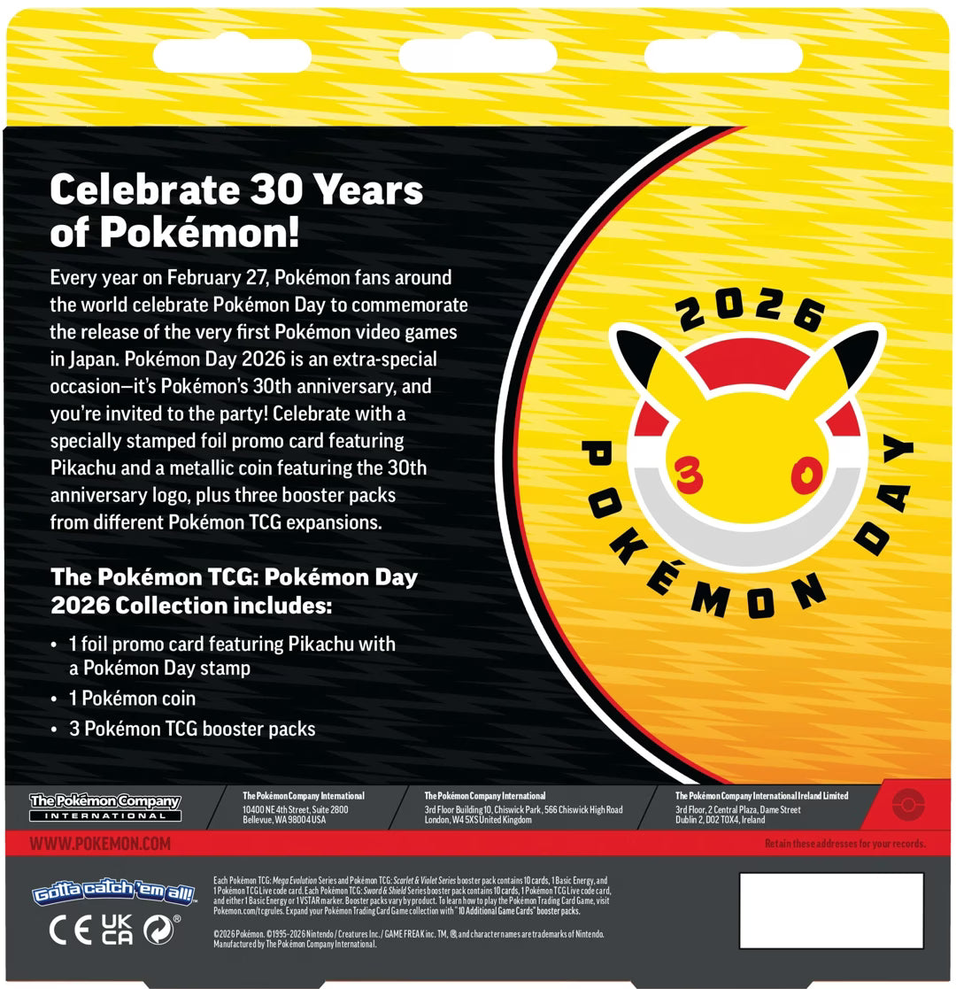Pokemon Trading Card Game: Pokemon Day 2026 Collection