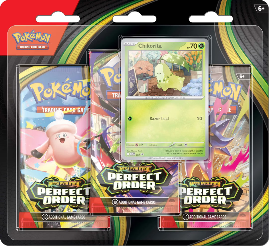 Pokemon Trading Card Game: Mega Evolution - Perfect Order 3-Booster Blister