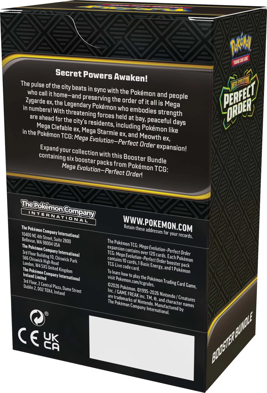 Pokemon Trading Card Game: Mega Evolution - Perfect Order Booster Bundle