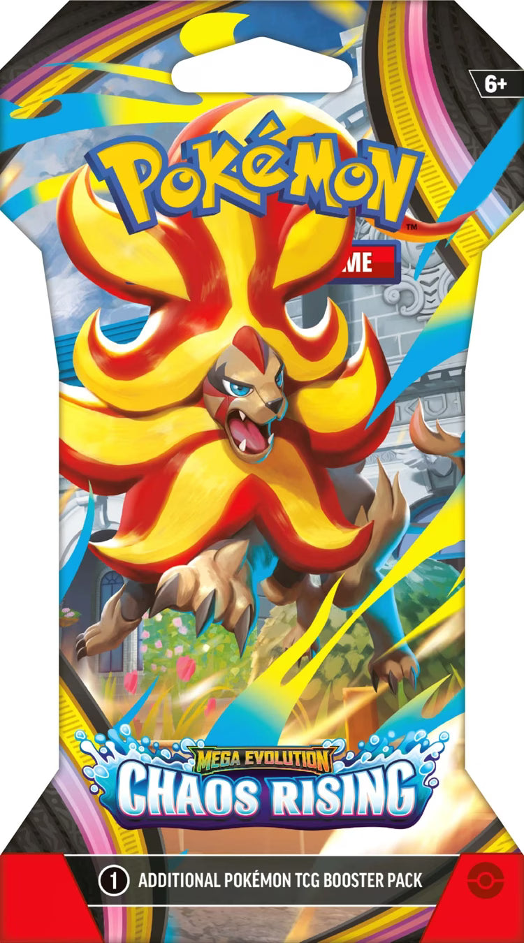 Pokemon Trading Card Game: Mega Evolution - Chaos Rising Sleeved Booster - Assorted