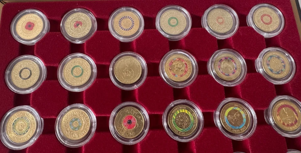 2012 - 2025 $2 Coin collect in folder - Unc red Poppy Plus More